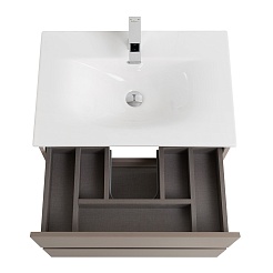 BelBagno Тумба с раковиной Kraft 39-70 подвесная Бежевый матовый с раковиной BB-8099-3-70 – фотография-7